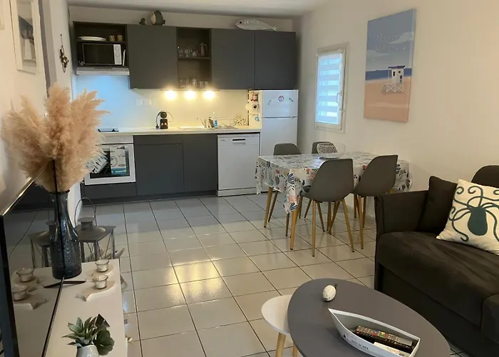 아파트 4 Etoiles Avec Jardin Cloture Et Piscine Dans La - 나르본